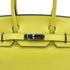 HERMES BIRKIN 30 VERSO LIME GRIS TOURTERELLE EVERCOLOR HAND BAG 2019 D STAMP PALLADIUM HARDWARE 90327146