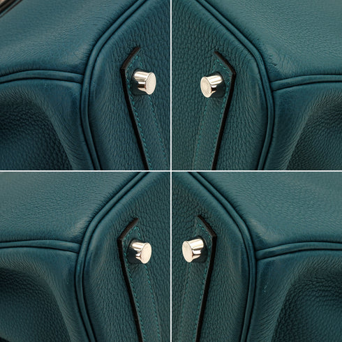 HERMES BIRKIN 30 VERSO VERT BOSPHORE BLEU OCEAN TOGO HAND BAG 2020 Y STAMP PALLADIUM HARDWARE 90334136