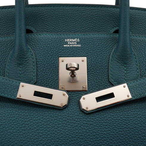 HERMES BIRKIN 30 VERSO VERT BOSPHORE BLEU OCEAN TOGO HAND BAG 2020 Y STAMP PALLADIUM HARDWARE 90334136