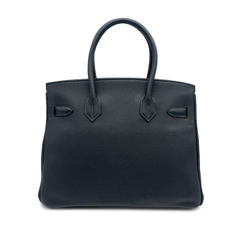 HERMES BIRKIN 30 VERT FONCE TOGO HAND BAG 2014 SQUARE R GOLD HARDWARE 90327248