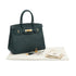 HERMES BIRKIN 30 VERT MOYEN CHEVRE HAND BAG 2024 W STAMP GOLD HARDWARE 90343837