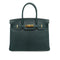 HERMES BIRKIN 30 VERT MOYEN CHEVRE HAND BAG 2024 W STAMP GOLD HARDWARE 90343837