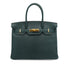 HERMES BIRKIN 30 VERT MOYEN CHEVRE HAND BAG 2024 W STAMP GOLD HARDWARE 90343837