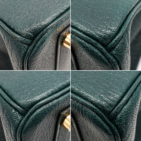 HERMES BIRKIN 30 VERT MOYEN CHEVRE HAND BAG 2024 W STAMP GOLD HARDWARE 90343837