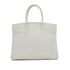 HERMES BIRKIN 30 WHITE COUCHEVEL HAND BAG 2002 SQUARE F PALLADIUM HARDWARE 90331805