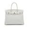 HERMES BIRKIN 30 WHITE TAURILLON CLEMENCE HAND BAG 2007 SQUARE K STAMP PALLADIUM HARDWARE 90331000