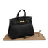 HERMES BIRKIN 35 BLACK ARDENNES HAND BAG 1995 CIRCLE Y GOLD HARDWARE 90339642