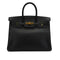 HERMES BIRKIN 35 BLACK ARDENNES HAND BAG 1995 CIRCLE Y GOLD HARDWARE 90339642
