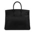 HERMES BIRKIN 35 BLACK ARDENNES HAND BAG 1995 CIRCLE Y GOLD HARDWARE 90339642
