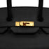 HERMES BIRKIN 35 BLACK ARDENNES HAND BAG 1995 CIRCLE Y GOLD HARDWARE 90339642
