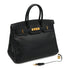 HERMES BIRKIN 35 BLACK ARDENNES HAND BAG 1996 CIRCLE Z GOLD HARDWARE 90325345
