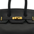 HERMES BIRKIN 35 BLACK ARDENNES HAND BAG 1996 CIRCLE Z GOLD HARDWARE 90325345