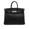 HERMES BIRKIN 35 BLACK ARDENNES HAND BAG 1996 CIRCLE Z GOLD HARDWARE 90334499