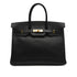 HERMES BIRKIN 35 BLACK ARDENNES HAND BAG 1996 CIRCLE Z GOLD HARDWARE 90334499