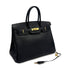 HERMES BIRKIN 35 BLACK ARDENNES HAND BAG 1997 SQUARE A GOLD HARDWARE 90315619