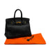 HERMES BIRKIN 35 BLACK ARDENNES HAND BAG 1997 SQUARE A GOLD HARDWARE 90345057