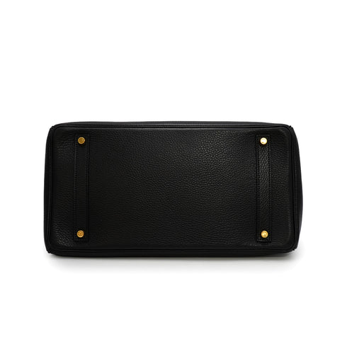 HERMES BIRKIN 35 BLACK ARDENNES HAND BAG 1997 SQUARE A GOLD HARDWARE 90345057