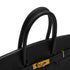HERMES BIRKIN 35 BLACK ARDENNES HAND BAG 1997 SQUARE A GOLD HARDWARE 90345057