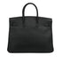 HERMES BIRKIN 35 BLACK ARDENNES HAND BAG 2000 SQUARE D GOLD HARDWARE 90334135