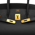 HERMES BIRKIN 35 BLACK ARDENNES HAND BAG 2000 SQUARE D GOLD HARDWARE 90334135