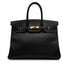 HERMES BIRKIN 35 BLACK ARDENNES HAND BAG 2000 SQUARE D GOLD HARDWARE 90314320