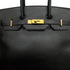 HERMES BIRKIN 35 BLACK ARDENNES HAND BAG 2000 SQUARE D GOLD HARDWARE 90314320