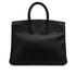 HERMES BIRKIN 35 BLACK ARDENNES HAND BAG 2002 SQUARE F GOLD HARDWARE 90314369