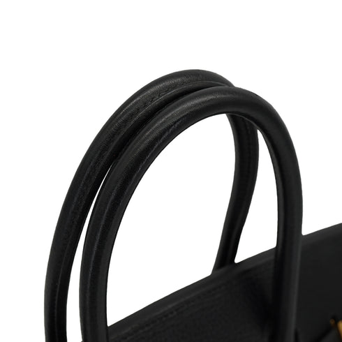HERMES BIRKIN 35 BLACK ARDENNES HAND BAG GOLD HARDWARE 90327985
