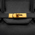 HERMES BIRKIN 35 BLACK ARDENNES HAND BAG GOLD HARDWARE 90327985