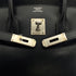 HERMES BIRKIN 35 BLACK BOXCALF HAND BAG 2002 SQUARE F PALLADIUM HARDWARE 90323080