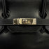 HERMES BIRKIN 35 BLACK BOXCALF HAND BAG 2002 SQUARE F PALLADIUM HARDWARE 90323080