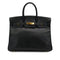 HERMES BIRKIN 35 BLACK OSTRICH HAND BAG 1997 SQUARE A GOLD HARDWARE 90324742
