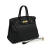 HERMES BIRKIN 35 BLACK TAURILLON CLEMENCE HAND BAG 1998 SQUARE B GOLD HARDWARE 90339940