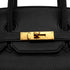 HERMES BIRKIN 35 BLACK TAURILLON CLEMENCE HAND BAG 1998 SQUARE B GOLD HARDWARE 90339940