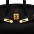 HERMES BIRKIN 35 BLACK TAURILLON CLEMENCE HAND BAG 1998 SQUARE B GOLD HARDWARE 90339940