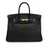 HERMES BIRKIN 35 BLACK TOGO HAND BAG 2000 SQUARE D GOLD HARDWARE 90331395