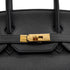 HERMES BIRKIN 35 BLACK TOGO HAND BAG 2000 SQUARE D GOLD HARDWARE 90331395