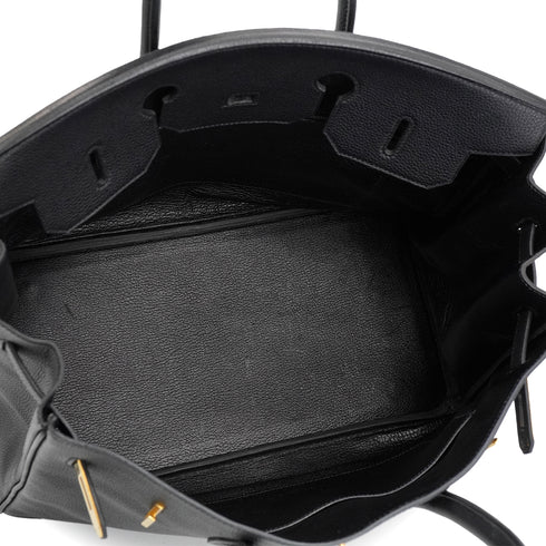 HERMES BIRKIN 35 BLACK TOGO HAND BAG 2000 SQUARE D GOLD HARDWARE 90331395