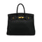 HERMES BIRKIN 35 BLACK TOGO HAND BAG 2000 SQUARE D GOLD HARDWARE 90338294