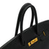 HERMES BIRKIN 35 BLACK TOGO HAND BAG 2000 SQUARE D GOLD HARDWARE 90338294