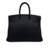 HERMES BIRKIN 35 BLACK TOGO HAND BAG 2001 SQUARE E PALLADIUM HARDWARE 90300855