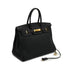 HERMES BIRKIN 35 BLACK TOGO HAND BAG 2003 SQUARE G GOLD HARDWARE 90340160
