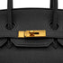 HERMES BIRKIN 35 BLACK TOGO HAND BAG 2003 SQUARE G GOLD HARDWARE 90340160