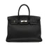 HERMES BIRKIN 35 BLACK TOGO HAND BAG 2004 SQUARE H PALLADIUM HARDWARE 90341158