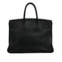 HERMES BIRKIN 35 BLACK TAURILLON CLEMENCE HAND BAG 2004 SQUARE H PALLADIUM HARDWARE 90350346