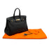 HERMES BIRKIN 35 BLACK TOGO HAND BAG 2005 SQUARE I GOLD HARDWARE 90340496