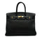 HERMES BIRKIN 35 BLACK TOGO HAND BAG 2005 SQUARE I GOLD HARDWARE 90340496