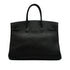 HERMES BIRKIN 35 BLACK TOGO HAND BAG 2005 SQUARE I GOLD HARDWARE 90340496