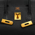 HERMES BIRKIN 35 BLACK TOGO HAND BAG 2005 SQUARE I GOLD HARDWARE 90340496