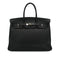 HERMES BIRKIN 35 BLACK TOGO HAND BAG 2007 SQUARE K PALLADIUM HARDWARE 90331854